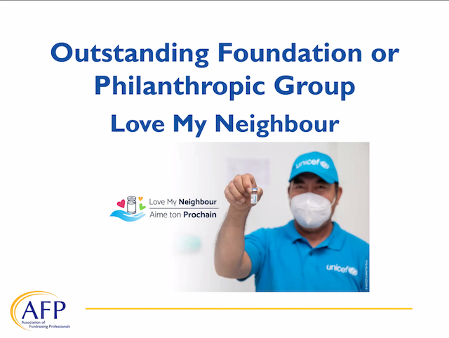 Multifaith coalition receives AFP Outstanding Philanthropic Group Award