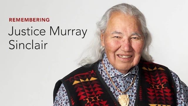 Lives Lived: The Honorable Murray Sinclair